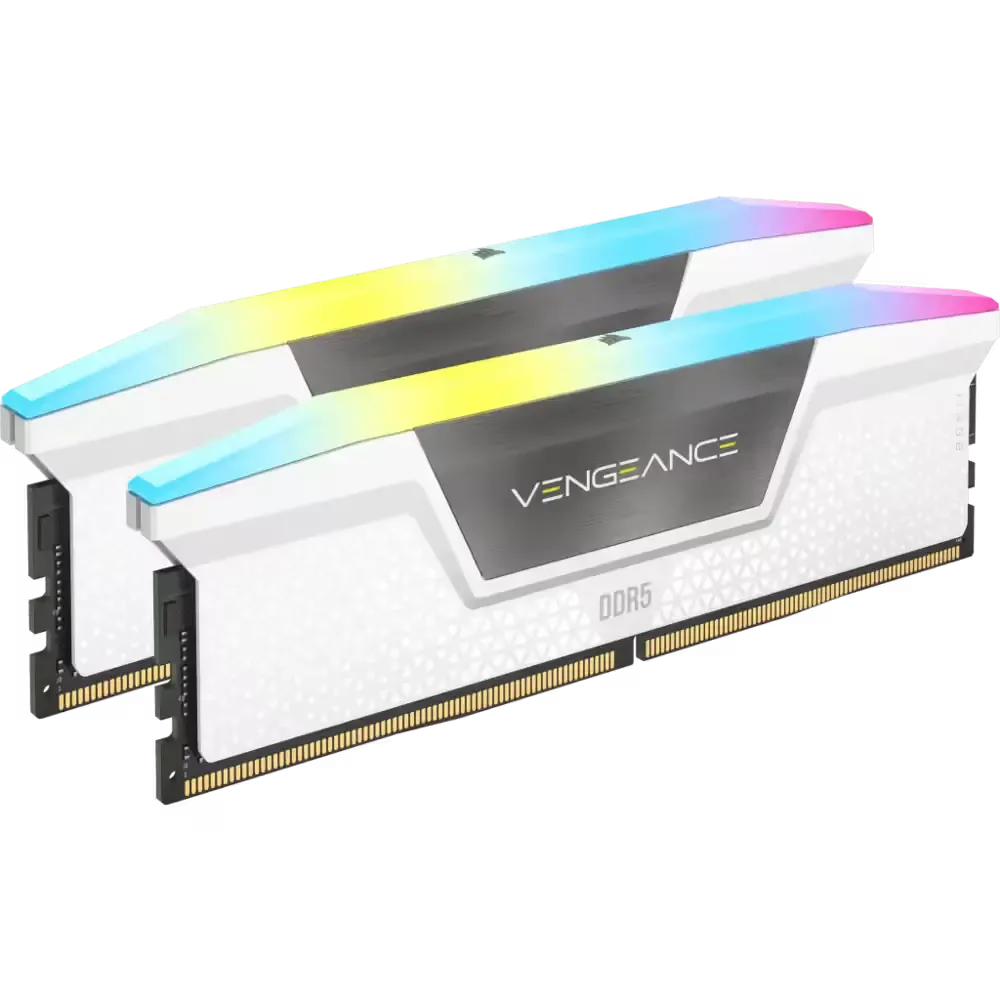 MEMORIA PC 64GB DDR5 5200MHZ (2 X 32GB) CORSAIR VENGEANCE RGB BLANCO CMH64GX5M2B5200C40W