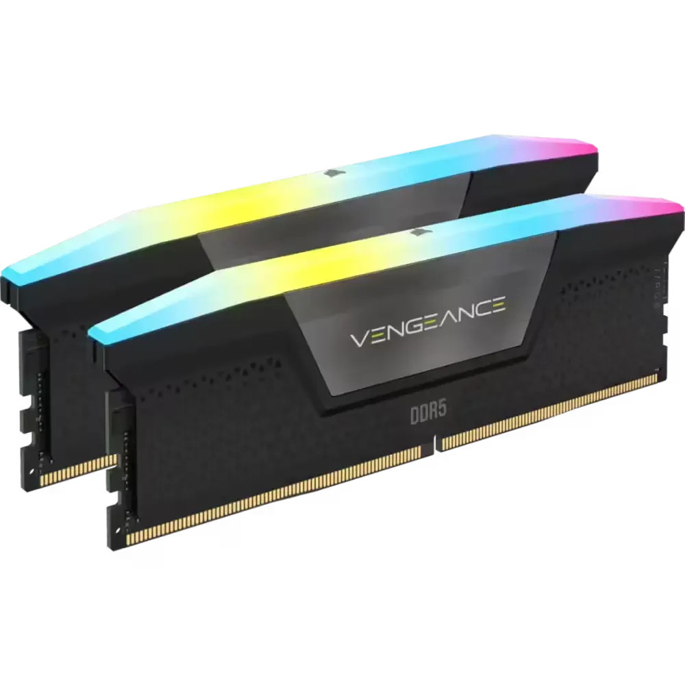 MEMORIA PC 96GB DDR5 5200MHZ (2 X 48GB) CORSAIR VENGEANCE RGB NEGRO CMH96GX5M2B5200C38