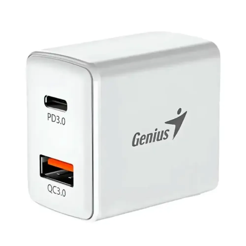 ADAPTADOR GENIUS DE PARED RS2 PD-20AC 20W BLANCO 32590005401