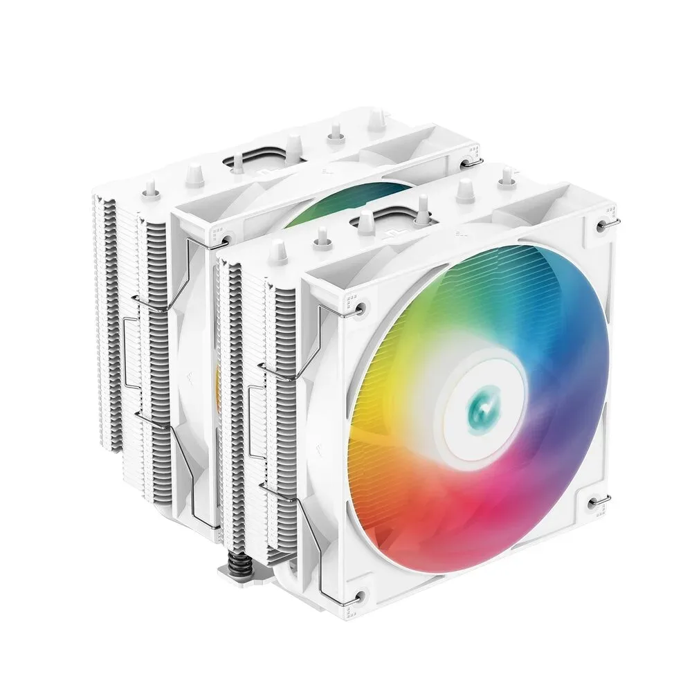 ABANICO DEEPCOOL AG620 WH ARGB 120MM DOBLE PARA CPU BLANCO R-AG620-WHANMN-G2