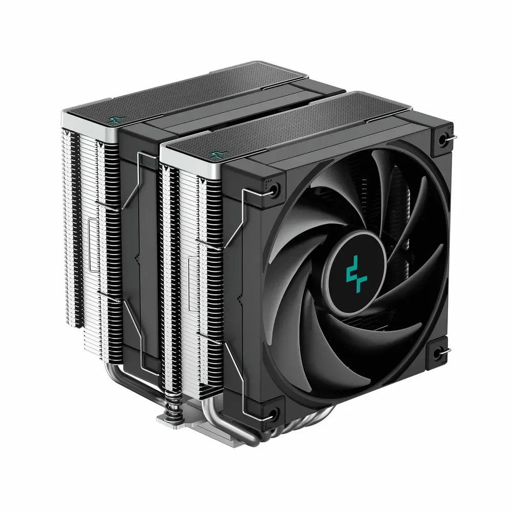 ABANICO DEEPCOOL AK620 V2 120FDB DOBLE PARA CPU SILENCIOSO NEGRO R-AK620-BKNNMT-G