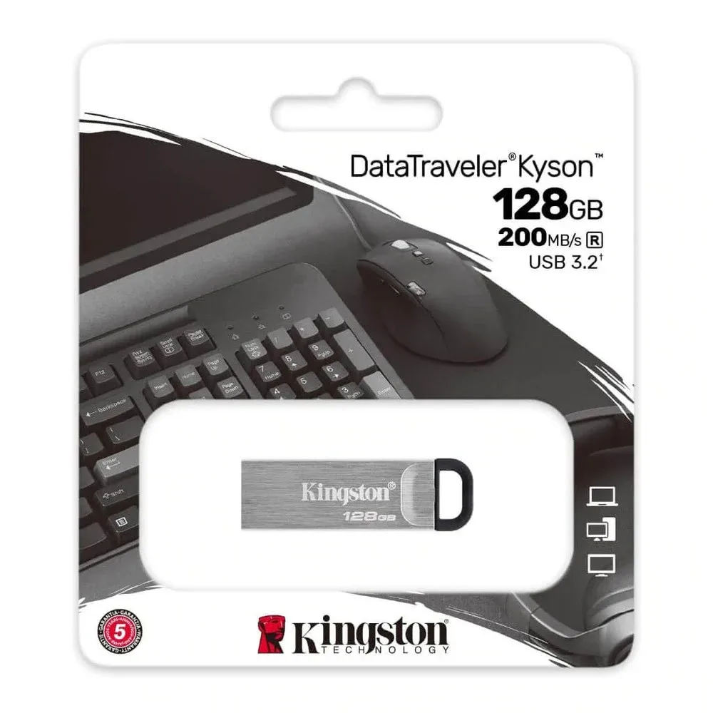 Kingston memoria kyson metálica 128GB usb 3.2 DTKN