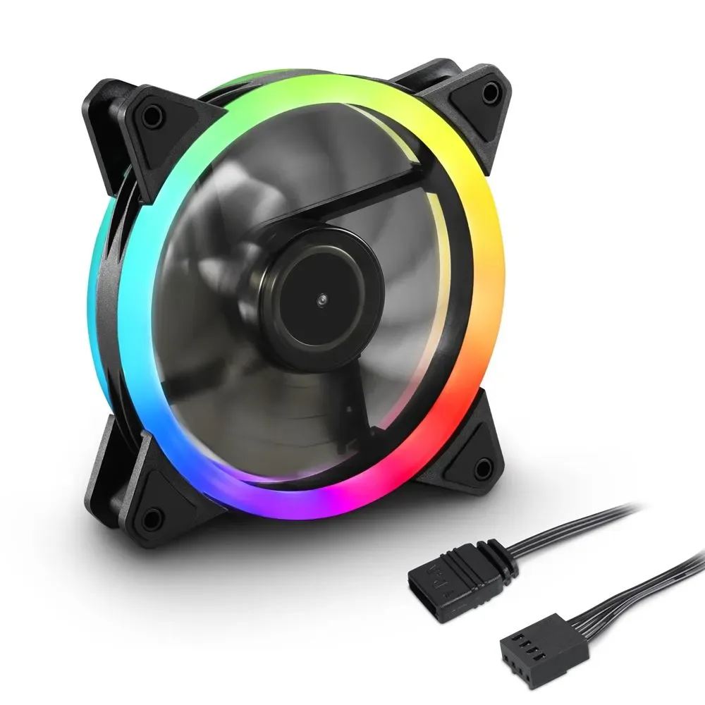 ABANICO GAMING SHARKOON RGB FAN BLADES PWM 120MM SILENCIOSO 4044951034307