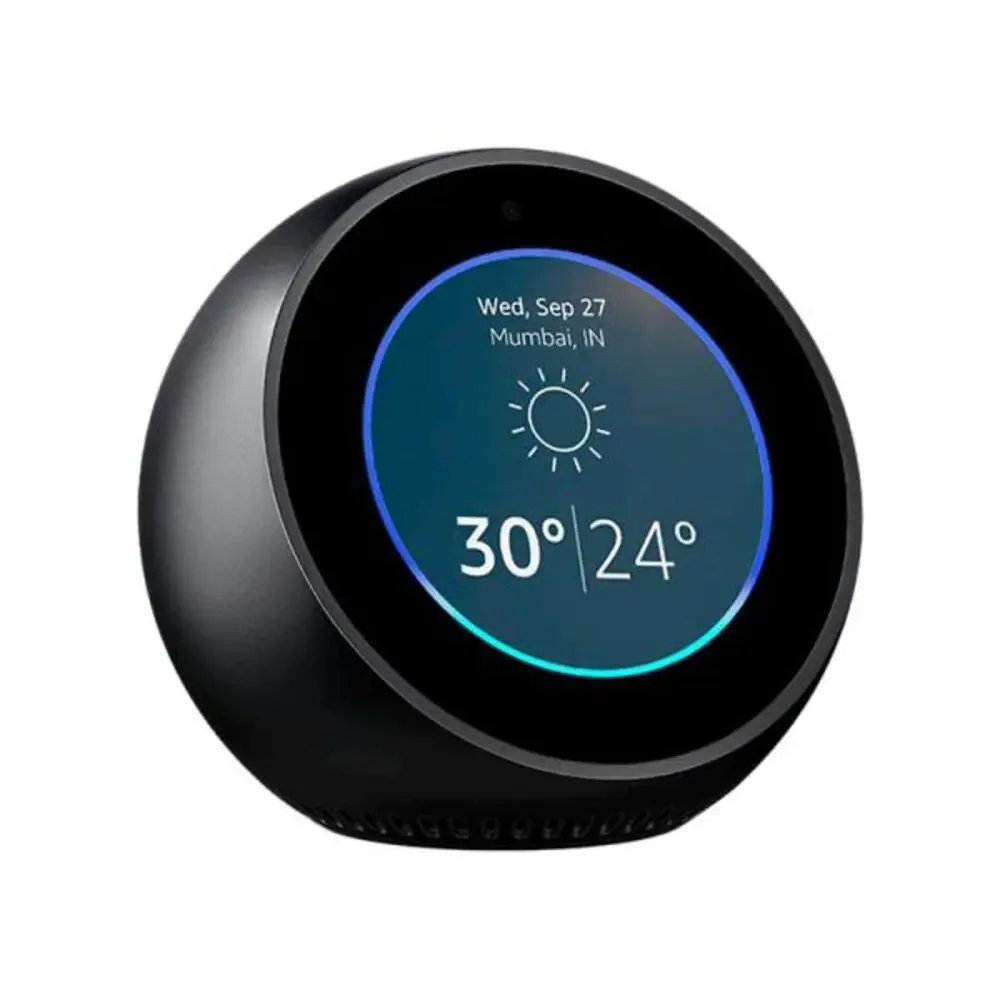 AMAZON ECHO SPOT SMART CON RELOJ Y ALARMA B073SQYXTW NEGRO