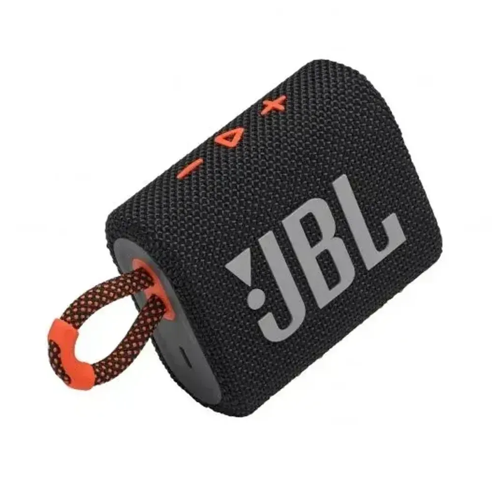 PARLANTE JBL GO 3 BLUETOOTH A PRUEBA DE AGUA NEGRO / NARANJA