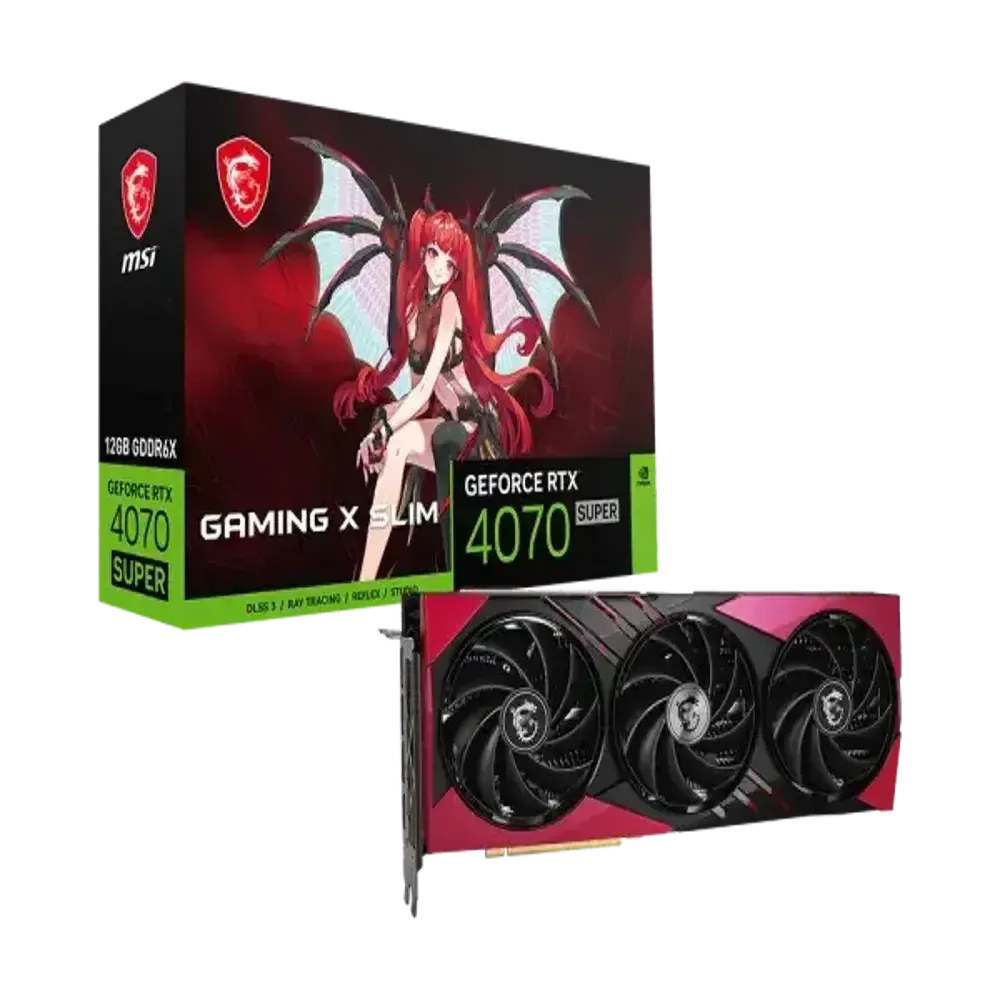 TARJETA DE VIDEO MSI GEFORCE RTX4070 SUPER 12G GAMING X SLIM MLG