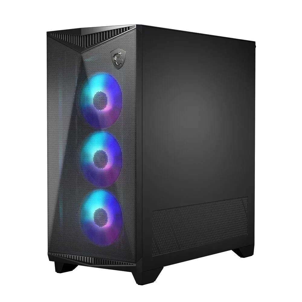 CASE GAMING MSI MPG GUNGNIR 300R AIRFLOW VIDRIO TEMPLADO 4 VENTILADORES RGB NEGRO 306-7G21R21-W57