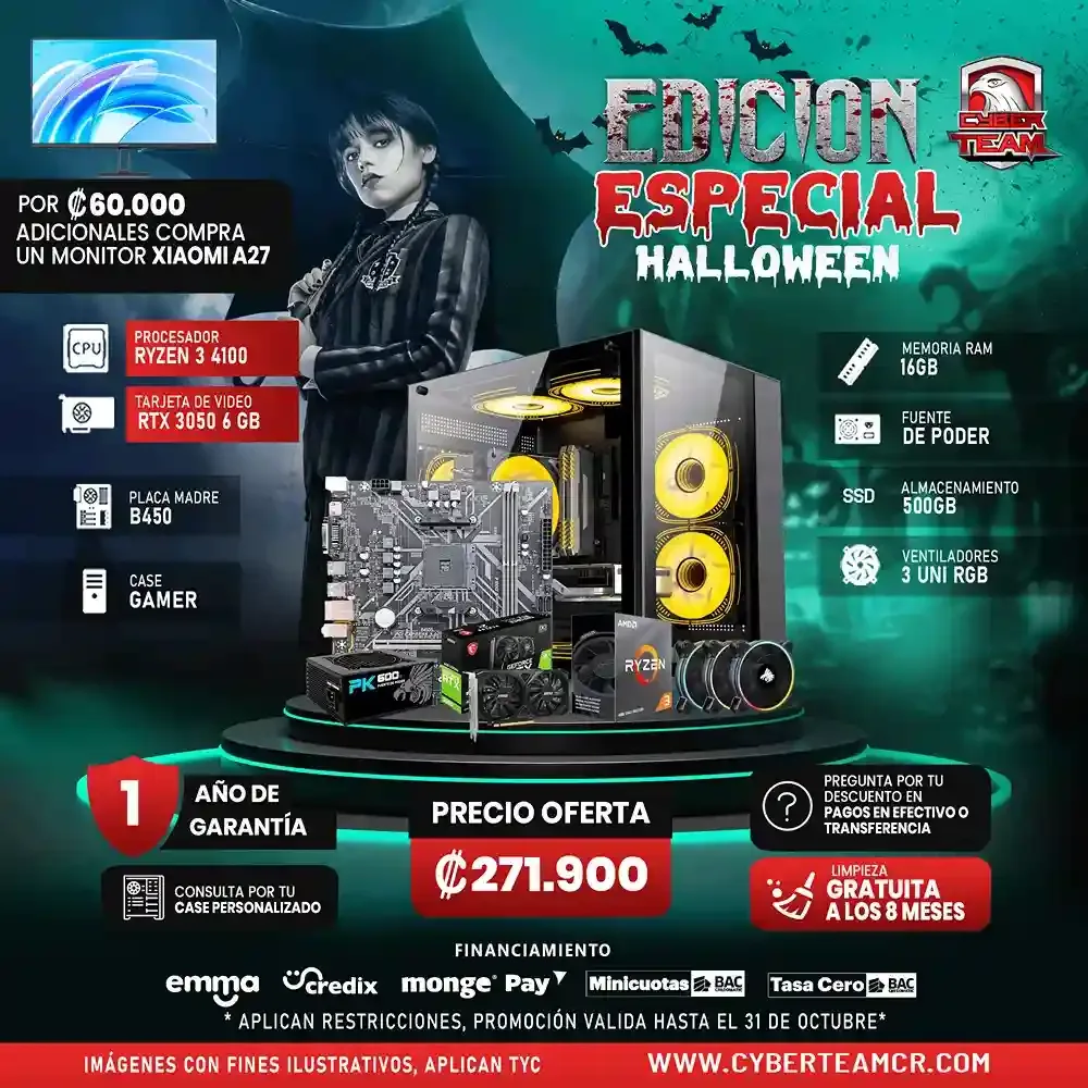 EDICION ESPECIAL PC GAMING RYZEN 3 4100 RTX 3050