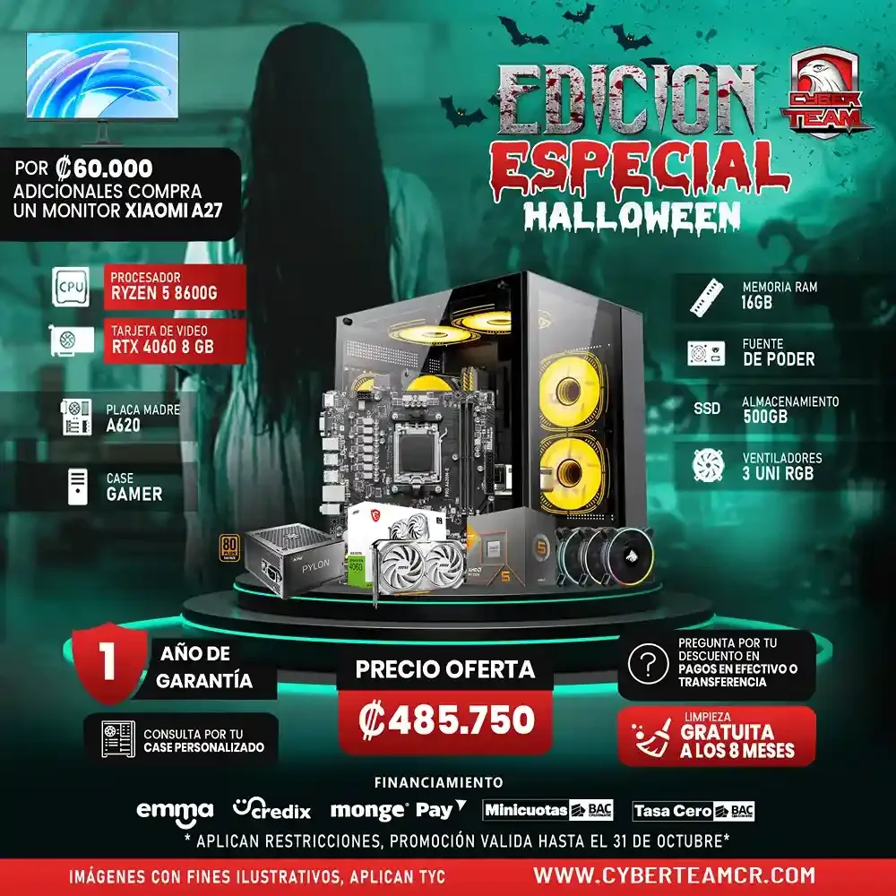 EDICION ESPECIAL PC GAMING RYZEN 5 8600G RTX 4060 8GB