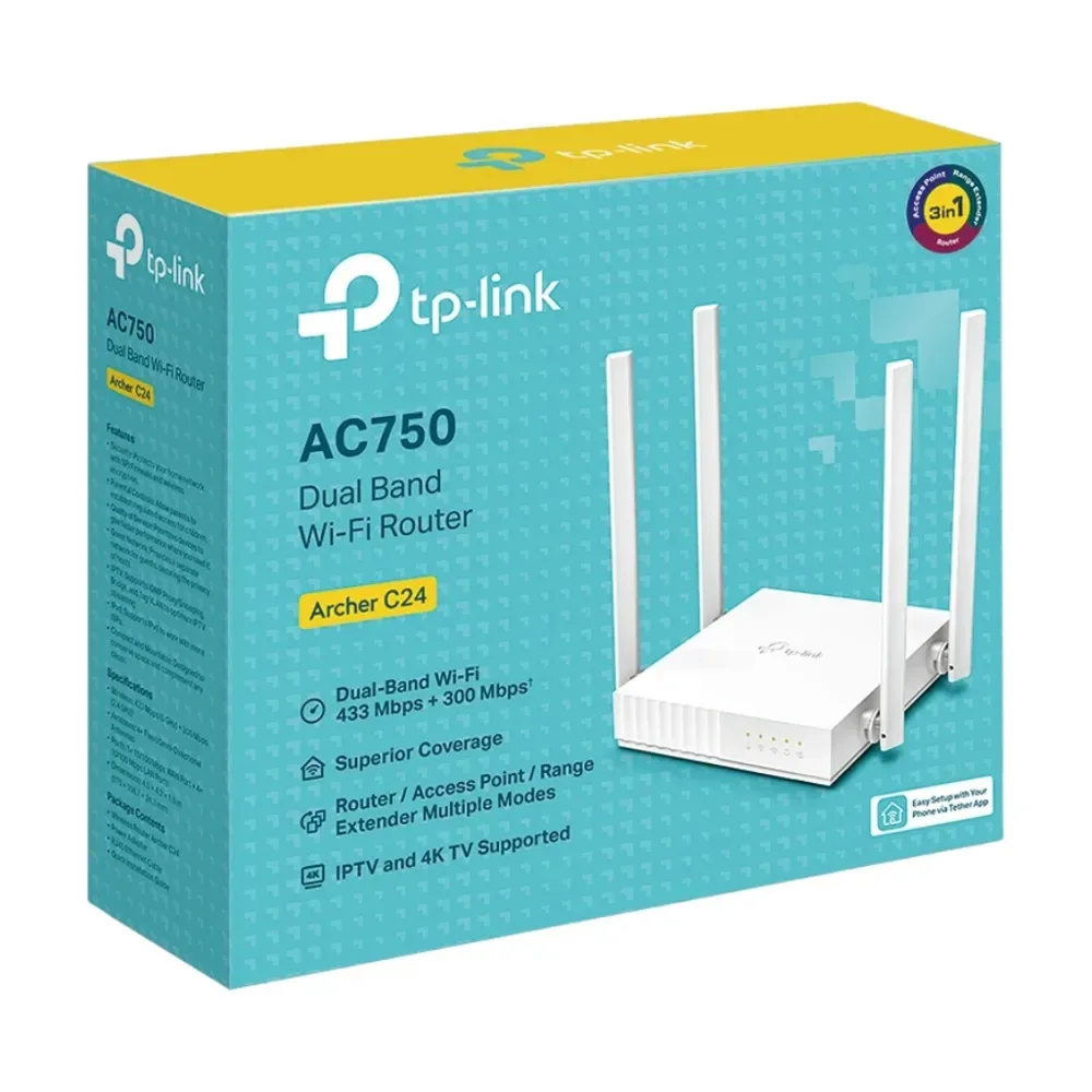 TP-link router ac750 archer c24