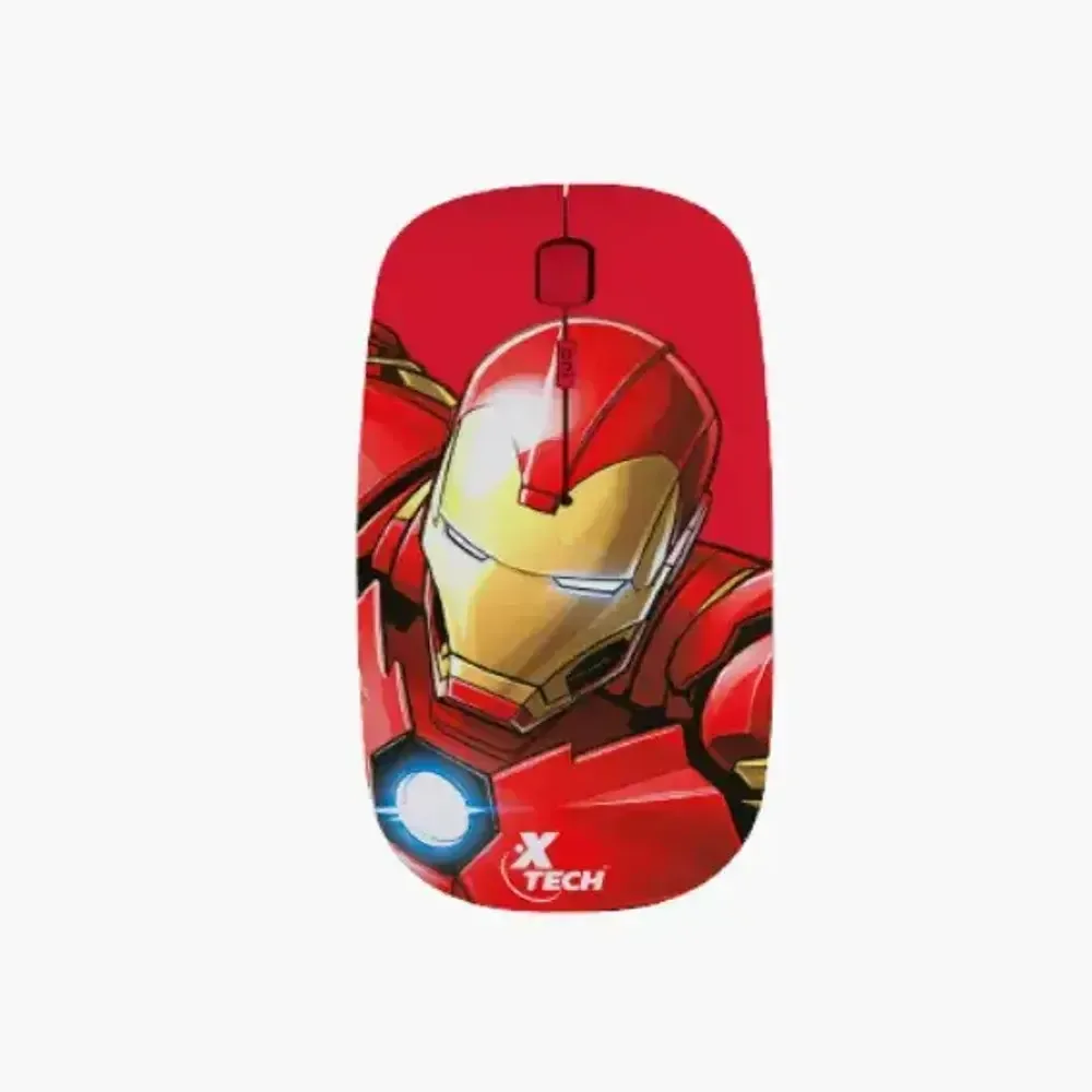 Xtech – XTM-M340IM – Mouse – 2.4 GHz – Wireless – Black / Bright red – Marvel Iron Man