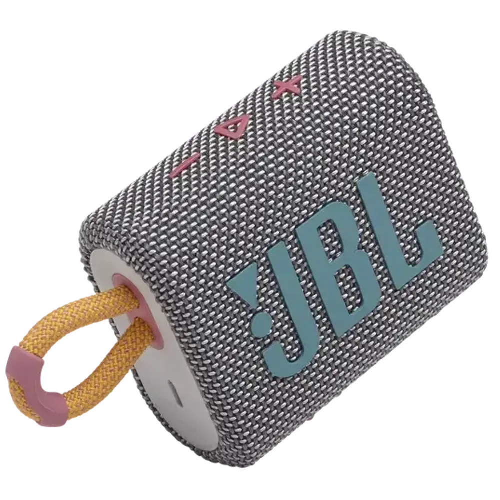 PARLANTE JBL GO 3 BLUETOOTH A PRUEBA DE AGUA GRIS