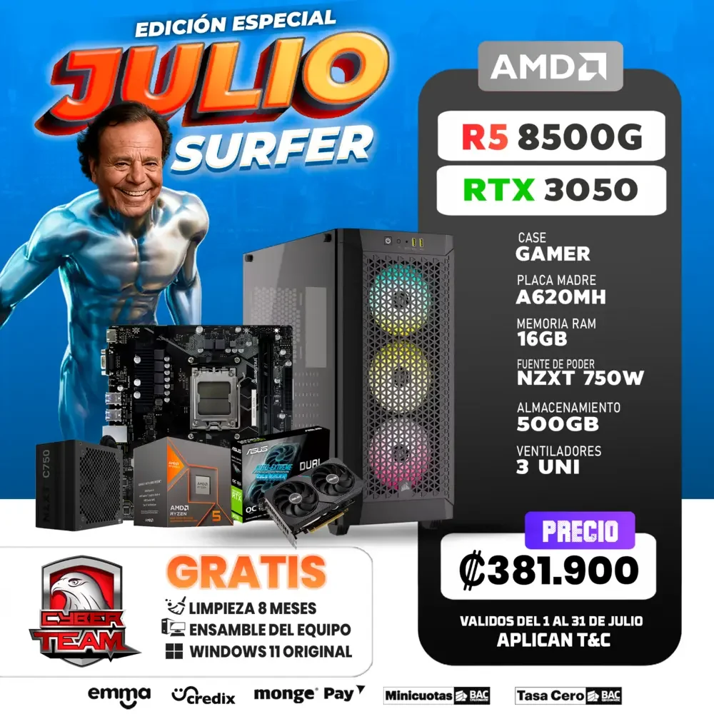 AMD RYZEN 5 8500G RTX 3050