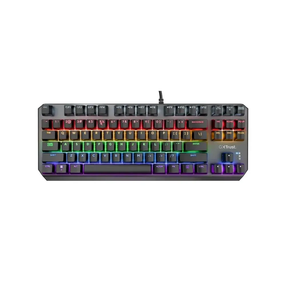 Trust teclado mecanico gamer en español iluminado