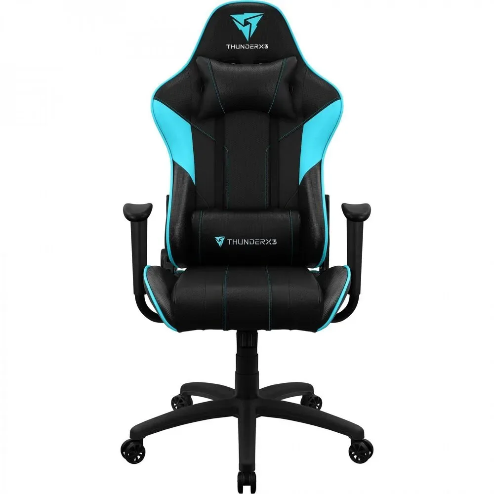 SILLA AEROCOOL THUNDERX3 EC3-BLACK-CYAN(STEEL BASE) TEGC-2027101.C7