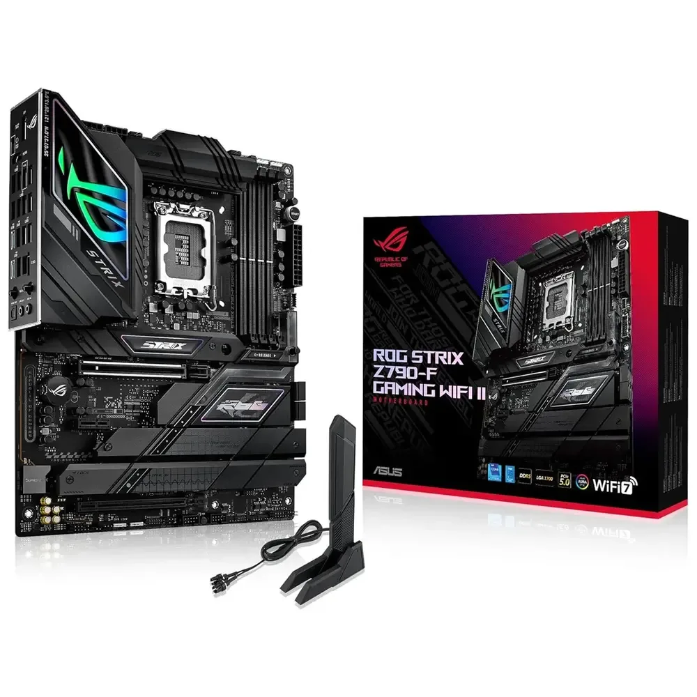 TARJETA MADRE ASUS ROG STRIX Z790-F GAMING WIFI II LGA1700 DDR5 USB 3.2 GEN 2 90MB1FM0-M0EAY0 NEGRO