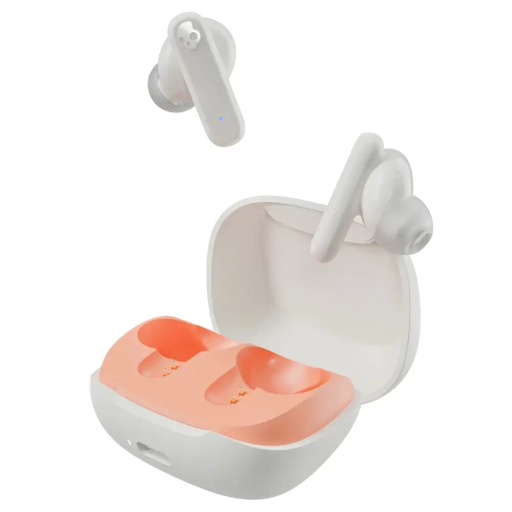 SKULLCANDY SMOKIN BUDS TRUE WIRELESS EARBUDS BONE HUESO/NARANJA S2TAW-S951