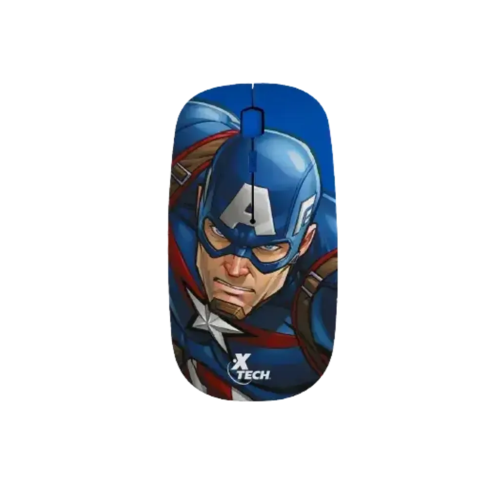 Xtech – XTM-M340CA – Mouse Wireless – Marvel Capitan America