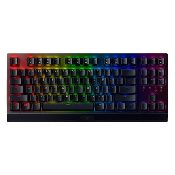 TECLADO GAMING RGB RAZER BLACKWIDOW V3 TKL MECANICO ALAMBRICO INGLES  RZ03-03491800-R3M1