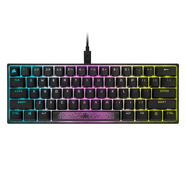 TECLADO GAMING RGB CORSAIR K65 MINI 60% MECANICO ALAMBRICO INGLES CH-9194014-NA