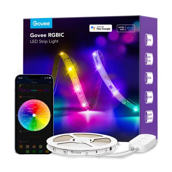 CABLE DE LUCES GOVEE RGBIC BASIC WIFI BLUETOOTH  LED STRIP LIGHTS  H618A