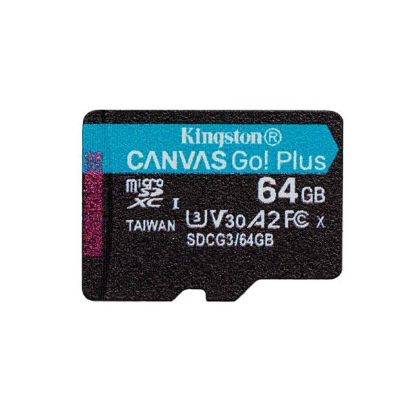 MEMORIA MICRO SD 64GB KINGSTON CANVAS GO PLUS 170R SDCG3/64GB