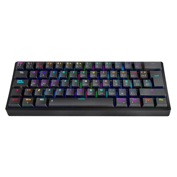 TECLADO GAMING RGB EAGLE WARRIOR KGY182U0003C MECANICO 60% ALAMBRICO ESPAÑOL