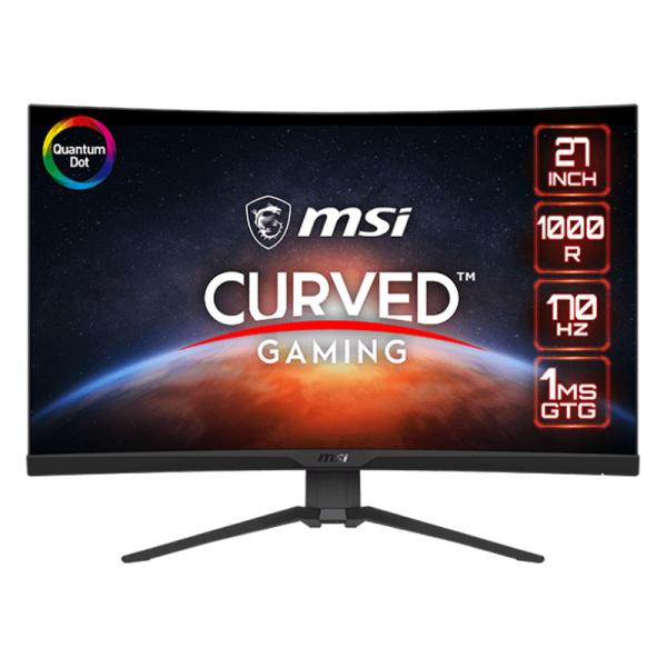 MONITOR 27″ MSI MAG 275CQRF-QD 2560 x 1440 170HZ 2K 1MS HDMI DISPLAY PORT USB-C CURVED FREESYNC 9S6-3CD24T-002