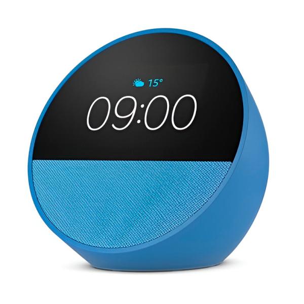 AMAZON ECHO SPOT 2024 CON RELOJ, ALARMA Y ALEXA B0BFC8DR7CB