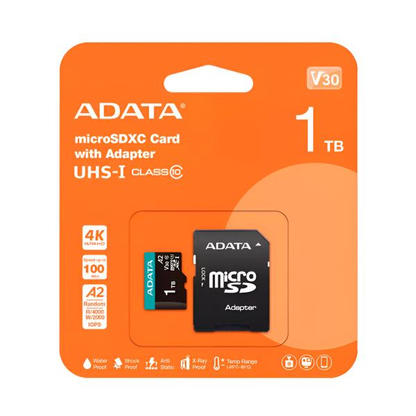 MEMORIA MICRO SD 1TB ADATA AUSDX1TUI3V30SA2- RA1