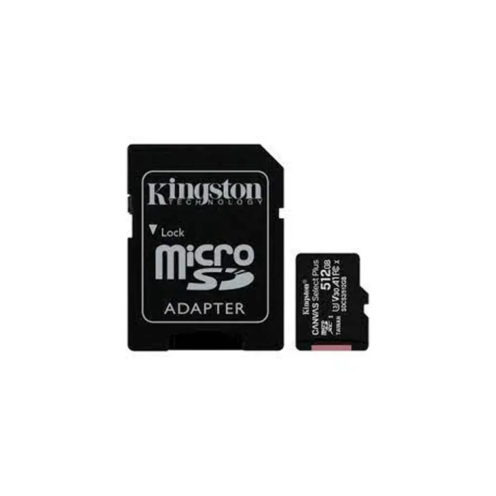 Kingston Canvas Select Plus – Tarjeta de memoria flash (adaptador microSDXC a SD Incluido) – 512 GB