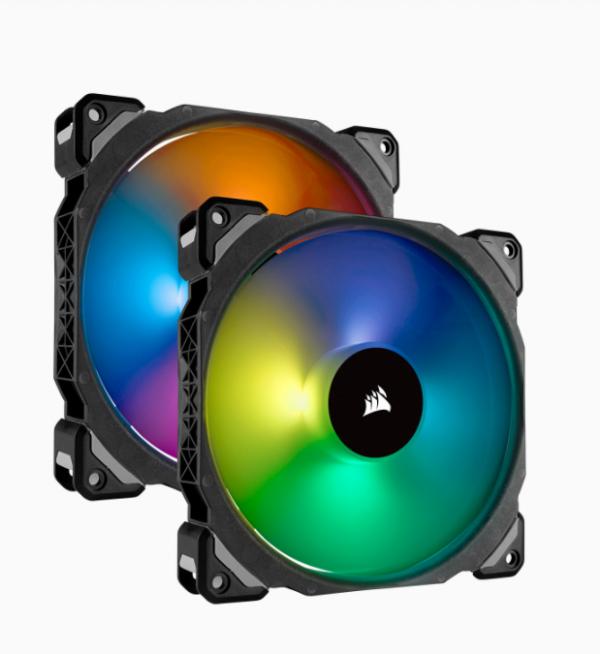 ABANICO CORSAIR ML140 RGB LED MAGNETIC LEVITATION 140MM DUAL PACK CO-9050078-WW