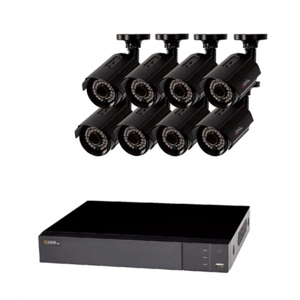 CAMARA DE SEGURIDAD  QSEE SV-KIT QTH83-8CN-1 8CHANNEL 1080P HI DEF DVR+8CAM+1TB HD