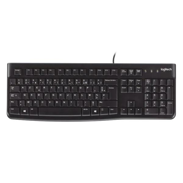 TECLADO LOGITECH K120 MEMBRANA ALÁMBRICO INGLÉS 920-002478