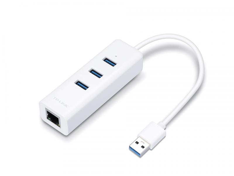 HUB TP LINK USB 3.0 3 PUERTO HUB & GIGABIT ETHERNET UE330