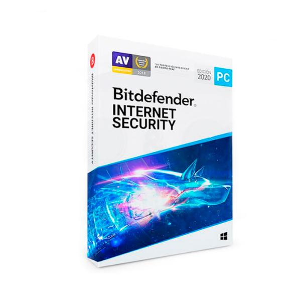 LICENCIA ANTIVIRUS BITDEFENDER INTERNET SECURITY 1+1 PC 1 AÑO-REGALIA