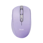 Trust mouse inalambrico recargable color lila silencioso – 25384