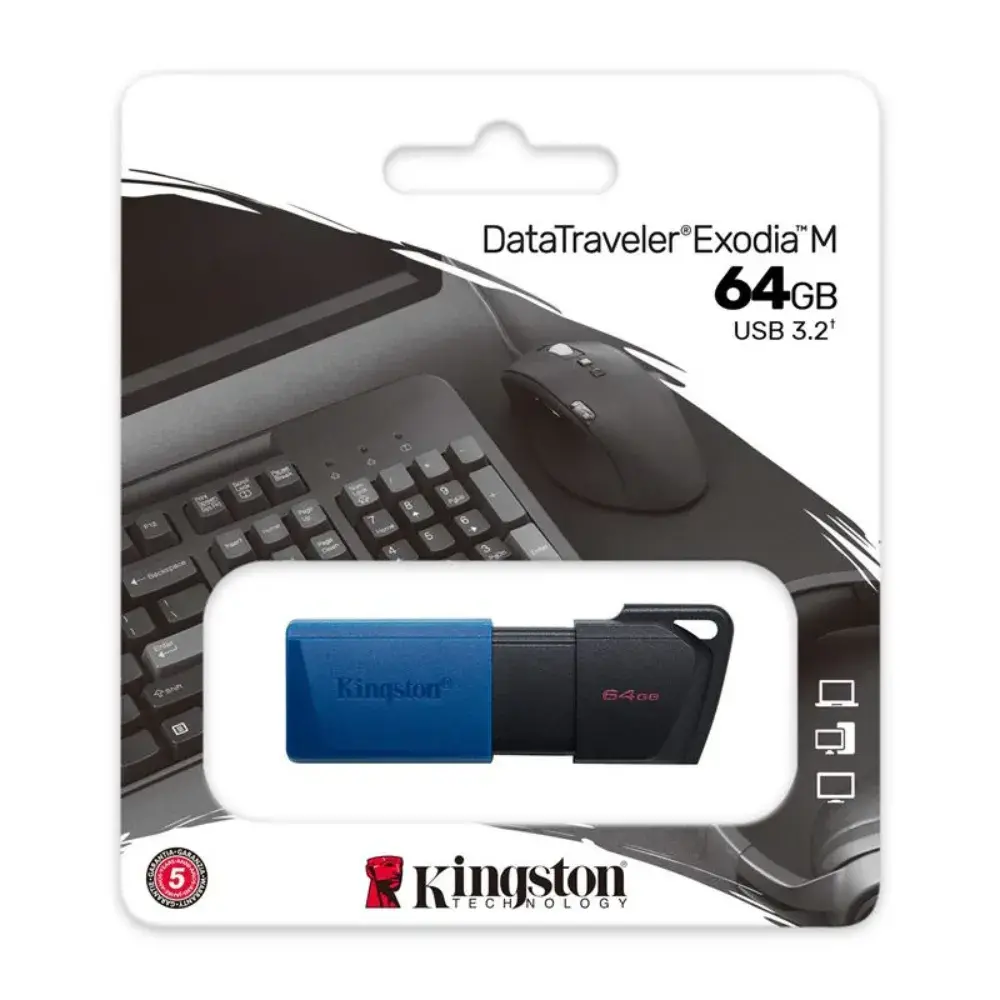 MEMORIA USB 64GB 3.2 KINGSTON GEN 1 EXODIA DTXM/64GB