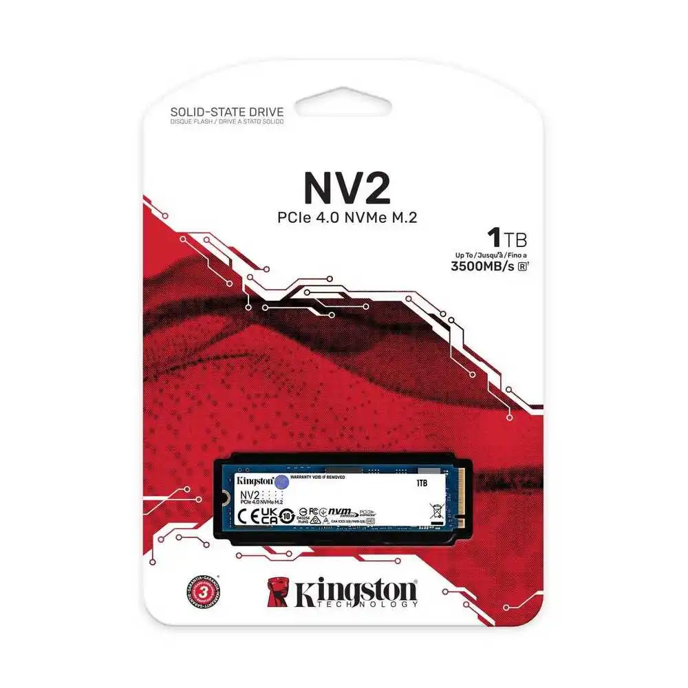 Kingston SSD NV2 1TB M.2 2280 NVMe PCIe Up to 3500 M