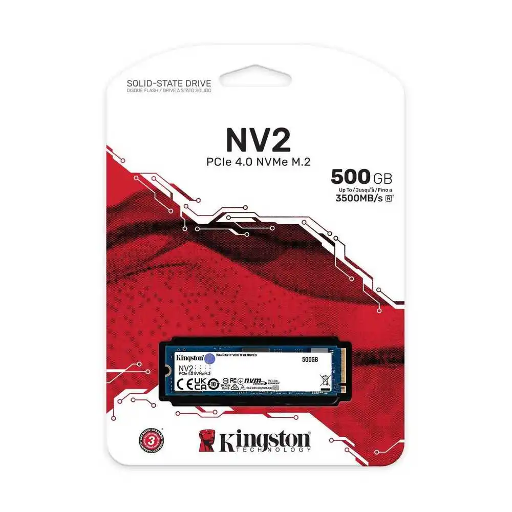 Kingston SSD NV2 500G M.2 2280 NVMe PCIe Up to 3500