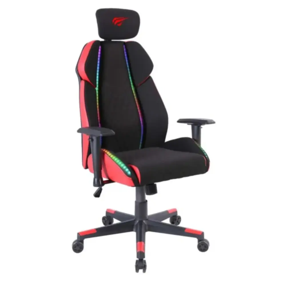 SILLA GAMING HAVIT GC938 NEGRO+ROJO RGB