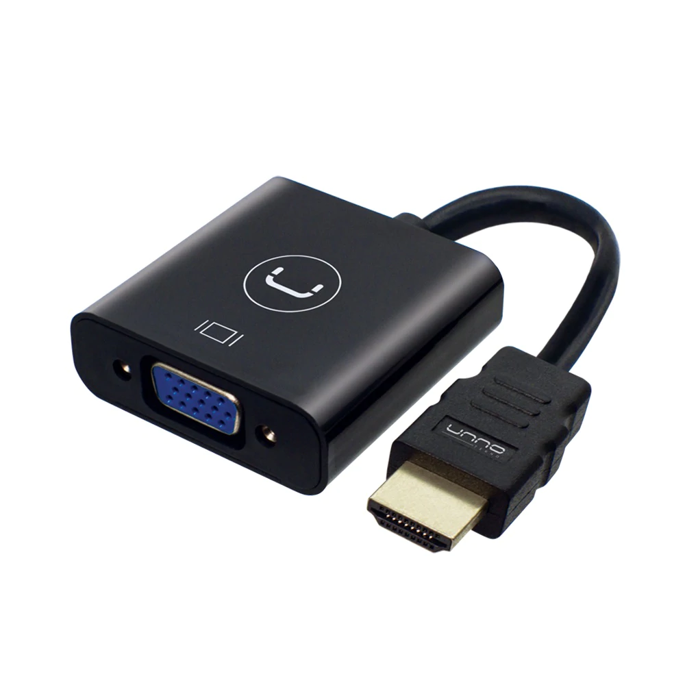 ADAPTADOR UNNO TEKNO HDMI TO VGA AD4202BK