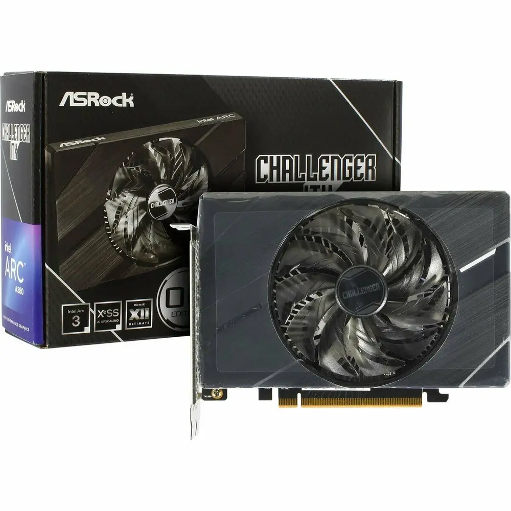 TARJETA DE VIDEO ASROCK A380 CLI 6GO INTEL ARC 6GB GDDR6 2250 MHz VG-A380CLI6GO