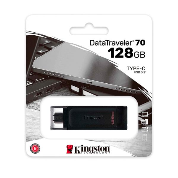 MEMORIA USB 128GB 3.0 KINGSTON DATA TRAVELER 70 TYPE DT70/128GB