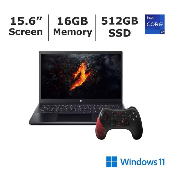 LAPTOP GAMING ACER NITRO V 15 I9-13900H 15.6″ 16GB 512GB SSD T.V. RTX 4060 8GB WIN 11 HOME INGLES CON GAME PAD NH.QQEAA.006