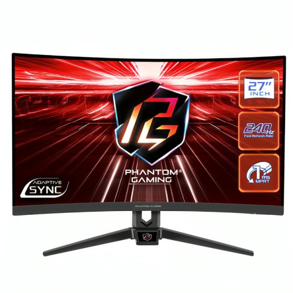 MONITOR GAMING ASROCK PG27F15RS1A 27″ CURVO 1920 x 1080 1MS 180Hz HDMI Y DISPLAY PORT MO-PG27F15RS1A