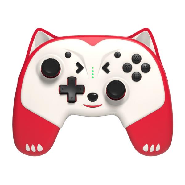 GAME PAD EAGLE WARRIOR EG09B COMPATIBLE CON NINTENDO SWITCH INALAMBRICO BLUETOOTH ROJO