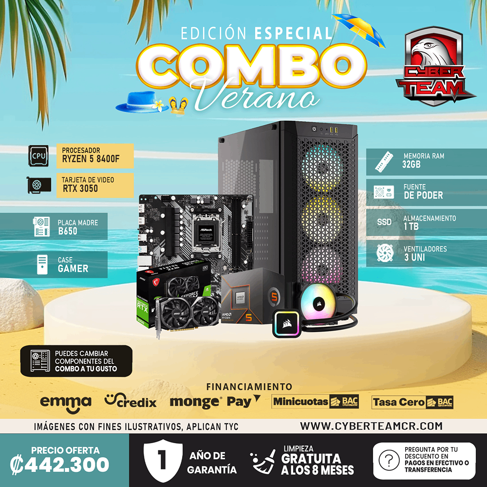 EDICION ESPECIAL PC GAMING RYZEN 5 8400F RTX 3050