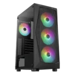 CASE GAMER AAEROCOOL FALCON VIDRIO TEMPLADO RGB-4X12CM 3.0X2 2.0X1 FALCON-A-BK-V1 ACCM-PV41042.11