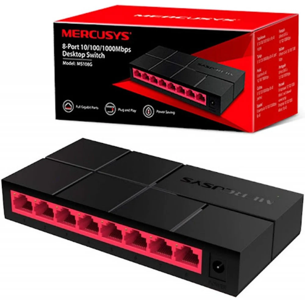 SWITCH MERCURY MS108G 8-PORT GIGABYTE